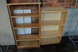 Two Wooden Bookshelves