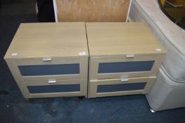 Pair of Bedside Chests