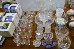 Cut Crystal Vases, Dishes, Jugs, etc..