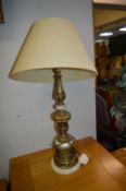 Onyx & Brass Table Lamp