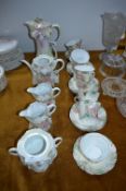 Hand Painted Victorian Austrian Coffee Set