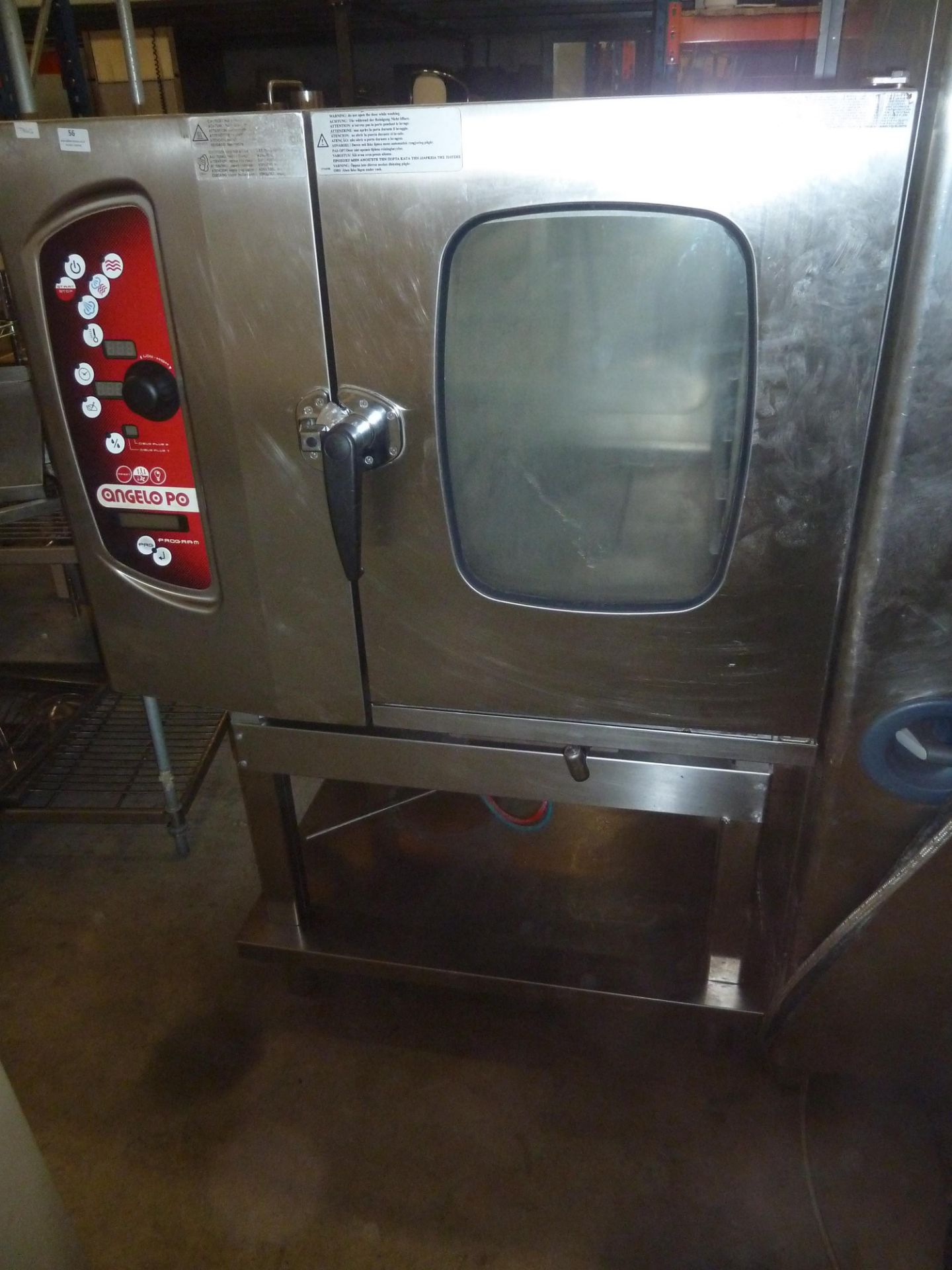 * Angelo Po FM611E3 electric combi steam oven 3 phase with 6 shelves. (similar to Rational) Complete