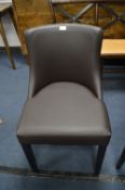 *Mocha Leather Effect Catering Chair