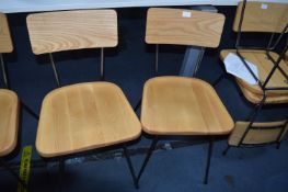 *Two Solida Light Oak Side Chairs