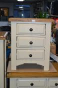 Three Drawer Bedside Chest