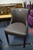 *Mocha Leather Effect Catering Chair