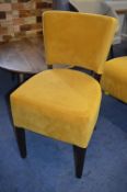 *Plush Turmeric Memphis Catering Chair