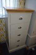 *Oak Topped Five Drawer Chest