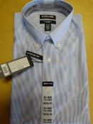 *KS Custom Fit Blue Striped Shirt Size: 15.5", 34/