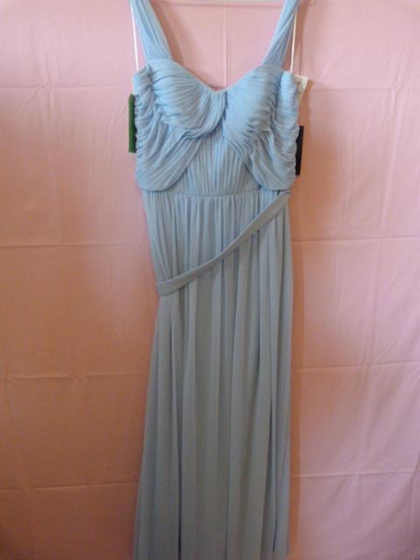 *Alfred Sung Chiffon Knit Size: 14 Newport Blue Br