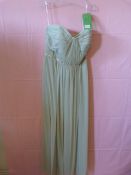 *Jenny Packham Size: 10 Simmer Beaded Celadon Silv