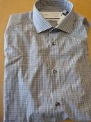 *Calvin Klein Slim Fit Grey Checked T-Shirt Size: