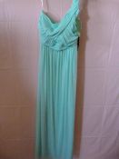 *Alfred Sung One Shoulder Chiffon Size: 8 Coastal