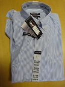 *KS Custom Fit Blue Striped Shirt Size: 15.5", 32/