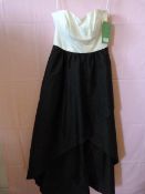 *Alfred Sung Satin Twill Size: 8 Black & White Bri