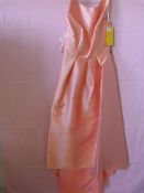 *Alfred Sung Size: 6 Apricot Bridesmaid Dress