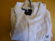 *Crew Clothing Co Size: L White Polo Shirt