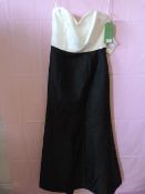 *Alfred Sung Satin Twill Size: 10 Black & White Br