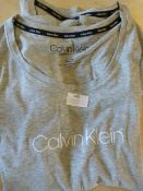 *Calvin Klein Size: M Grey Pajama Tops 2pk