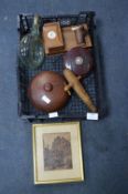 Collectible Items; Wooden Bowls Cigarette Dispense