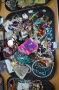 Tray Lot of Costume Jewellery; Necklaces, Bracelet