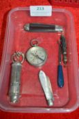 Collectible Items; Penknives, Compass, etc.