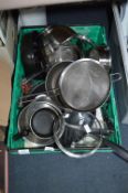 Pans, Strainers, Kitchen Utensils, etc.