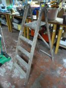 Four Tread Wooden Decorators Steps
