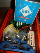 Camping Gas Heater, Airpipe, Vintage Motorbike Light, etc.