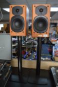 Pair of Tannoy Revolution R1 Audio Speaker with St