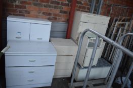 Seven Items of Bedroom Furniture; Chest of Drawers