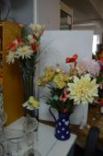 Two Artificial Flower Arrangements