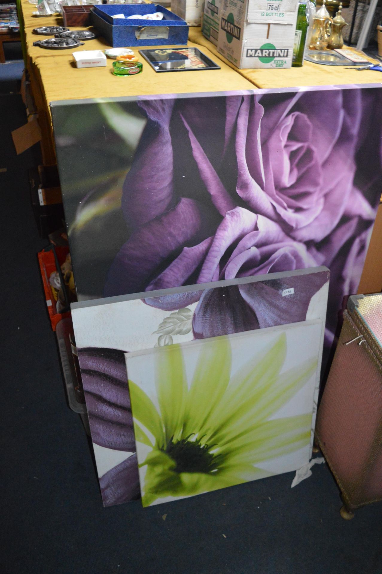 Three Canvas Style Flower Pots