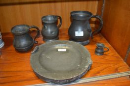 Pewter Tankards and a Food Warmer