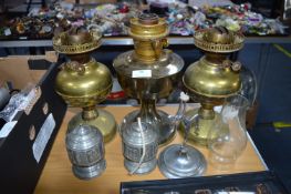 Brass Oil Lamps, etc.