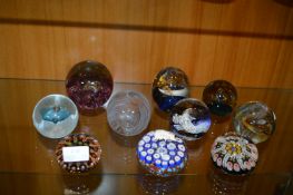 Ten Glass Paperweights