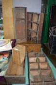 Vintage Wood Boxes, Drawers, etc.