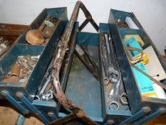 Concertina Toolbox and a Quantity of Spanners and Other Tools