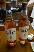 Two Bottles of Bell's Scotch Whisky 1L