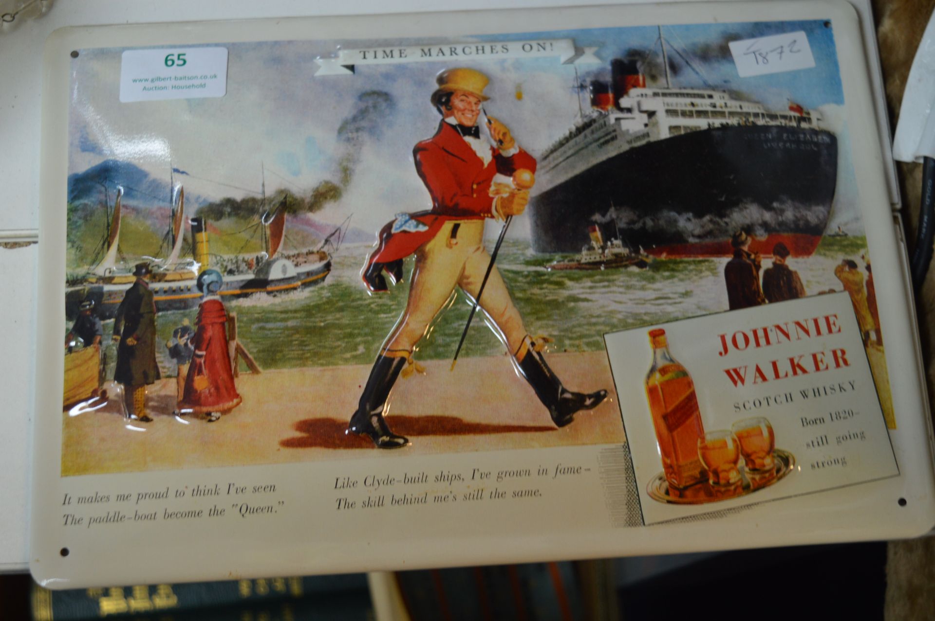 Jonny Walker Reproduction Scotch Whiskey Advertisi