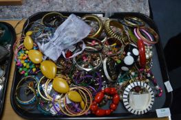 Tray Lot of Costume Jewellery; Bangles, Bracelets,