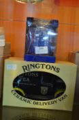 Ringtons Tea Ceramic Delivery Van Money Box and Ca