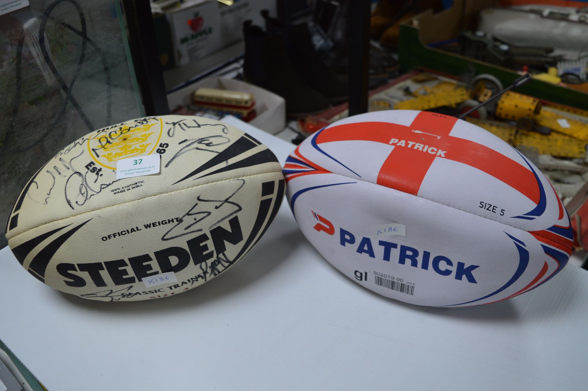 Two Ruby Balls; One Hull FC Steeden,