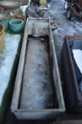 Period Galvanised Water Trough ~6ft long