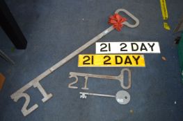 21st Birthday Keys and Registration Plates