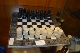Marble Chess Set (one pawn missing)
