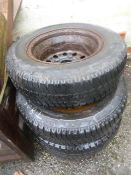 Four Wheel Rims with Tyres