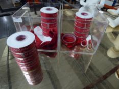 * Clarins ribbons in acrylic box