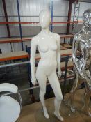 * female mannequin with glass base