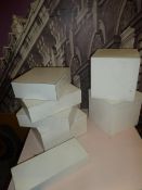 * 7 x white blocks - various sizes - ideal for giving displays depth